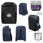 Custom Endeavor Rpet 15 Can Cooler Backpack with Company Logo - Personalized Bulk Corporate Gift