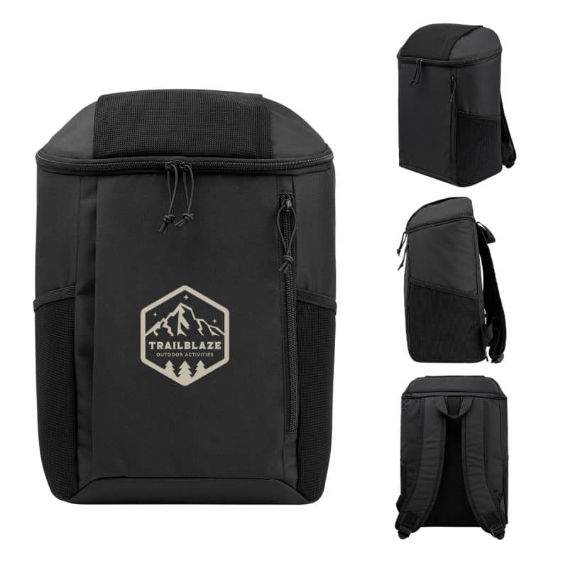 Custom Endeavor Rpet 15 Can Cooler Backpack with Company Logo - Personalized Bulk Corporate Gift - 2