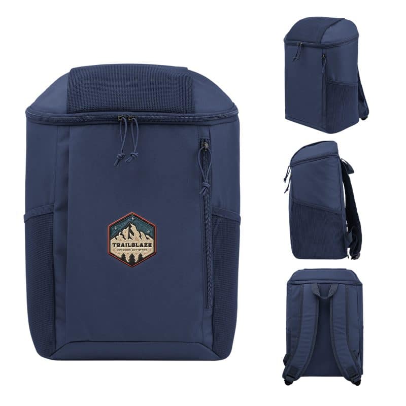 Custom Endeavor Rpet 15 Can Cooler Backpack with Company Logo - Personalized Bulk Corporate Gift - 5