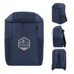 Custom Endeavor Rpet 15 Can Cooler Backpack with Company Logo - Personalized Bulk Corporate Gift - 6