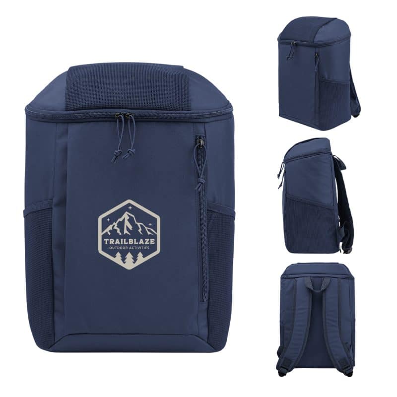 Custom Endeavor Rpet 15 Can Cooler Backpack with Company Logo - Personalized Bulk Corporate Gift - 6