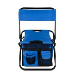 Custom Folding Chair w/24 Can Cooler Bag & Pockets with Company Logo - Personalized Bulk Corporate Gift - 1