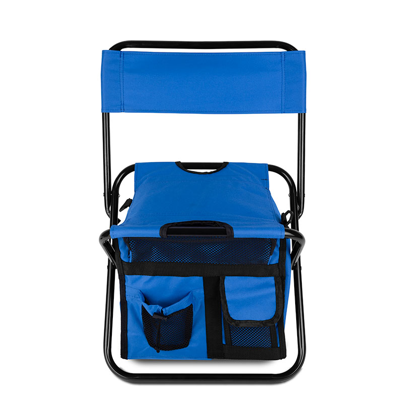 Custom Folding Chair w/24 Can Cooler Bag & Pockets with Company Logo - Personalized Bulk Corporate Gift - 1