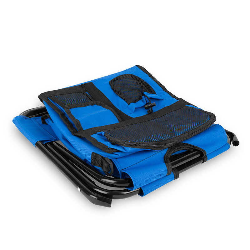 Custom Folding Chair w/24 Can Cooler Bag & Pockets with Company Logo - Personalized Bulk Corporate Gift - 7