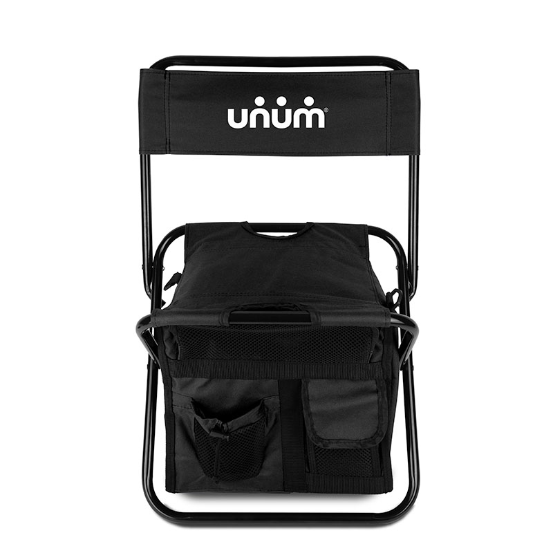 Custom Folding Chair w/24 Can Cooler Bag & Pockets with Company Logo - Personalized Bulk Corporate Gift - 9