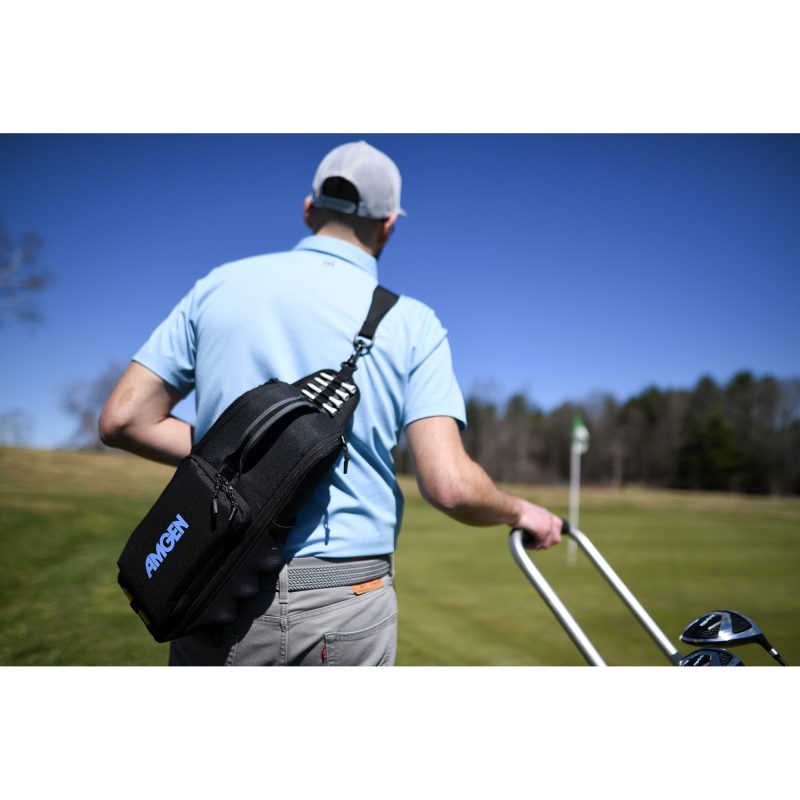 Custom Golf Links Recycled rPET Cooler - Black with Company Logo - Personalized Bulk Corporate Gift - 8