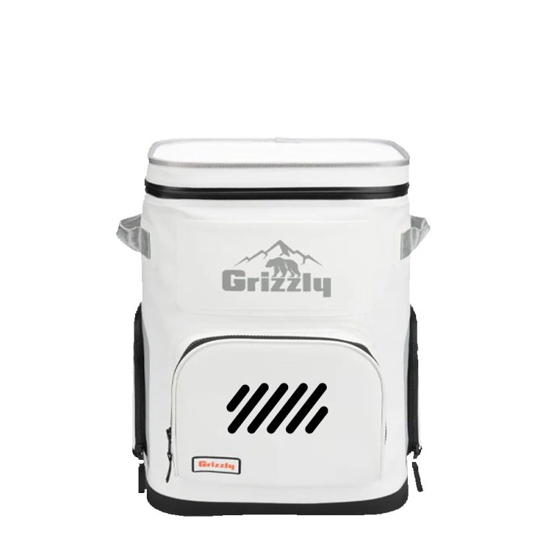 Custom Grizzly 24 Can Drifter Backpack Cooler with Company Logo - Personalized Bulk Corporate Gift