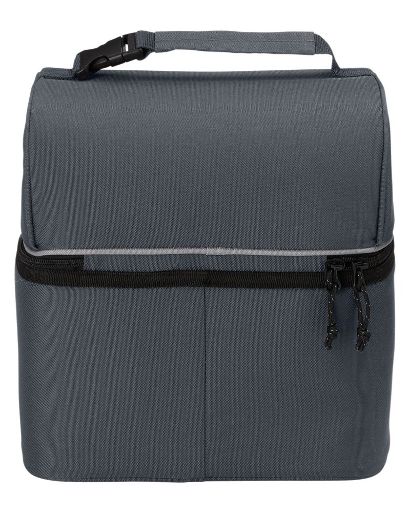 Custom Harriton ClimaBloc™ 8-Can Lunch Cooler Bag with Company Logo - Personalized Bulk Corporate Gift - 6