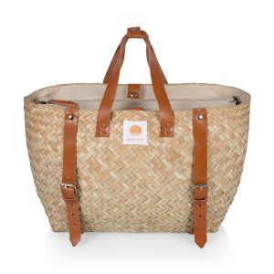 Custom Hermosa Woven Beach Cooler Bag with Company Logo - Personalized Bulk Corporate Gift