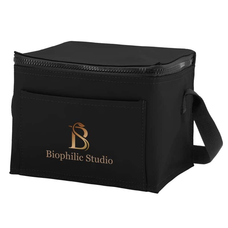 Custom Hudson Rpet 6 Can Cooler Bag with Company Logo - Personalized Bulk Corporate Gift - 2