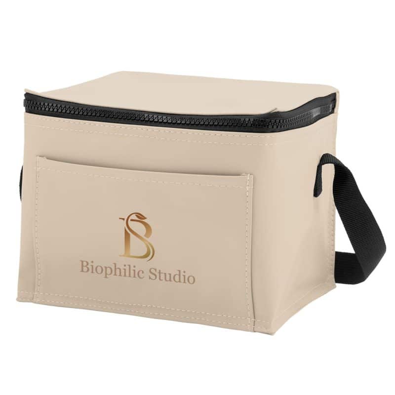 Custom Hudson Rpet 6 Can Cooler Bag with Company Logo - Personalized Bulk Corporate Gift - 5