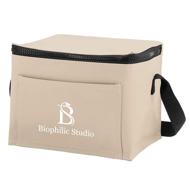 Custom Hudson Rpet 6 Can Cooler Bag with Company Logo - Personalized Bulk Corporate Gift - 6