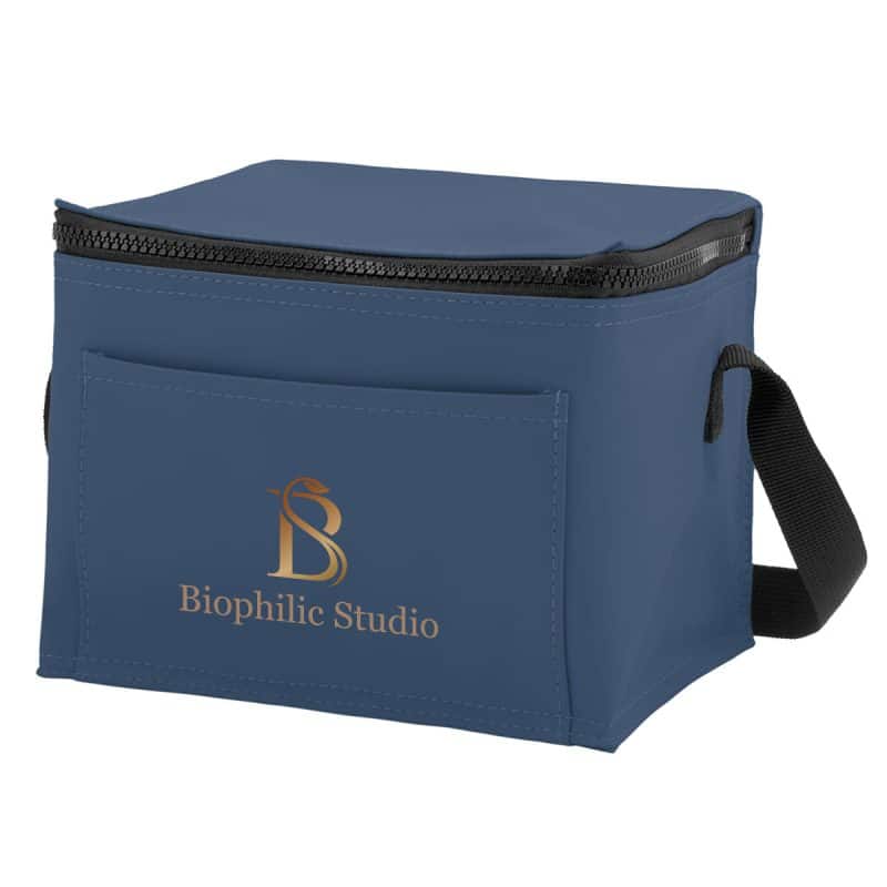 Custom Hudson Rpet 6 Can Cooler Bag with Company Logo - Personalized Bulk Corporate Gift - 8