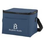 Custom Hudson Rpet 6 Can Cooler Bag with Company Logo - Personalized Bulk Corporate Gift - 9