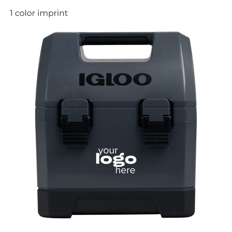 Custom Igloo 10 QT Gripper CoolBox Personal Hard Side Cooler with Company Logo - Personalized Bulk Corporate Gift - 7