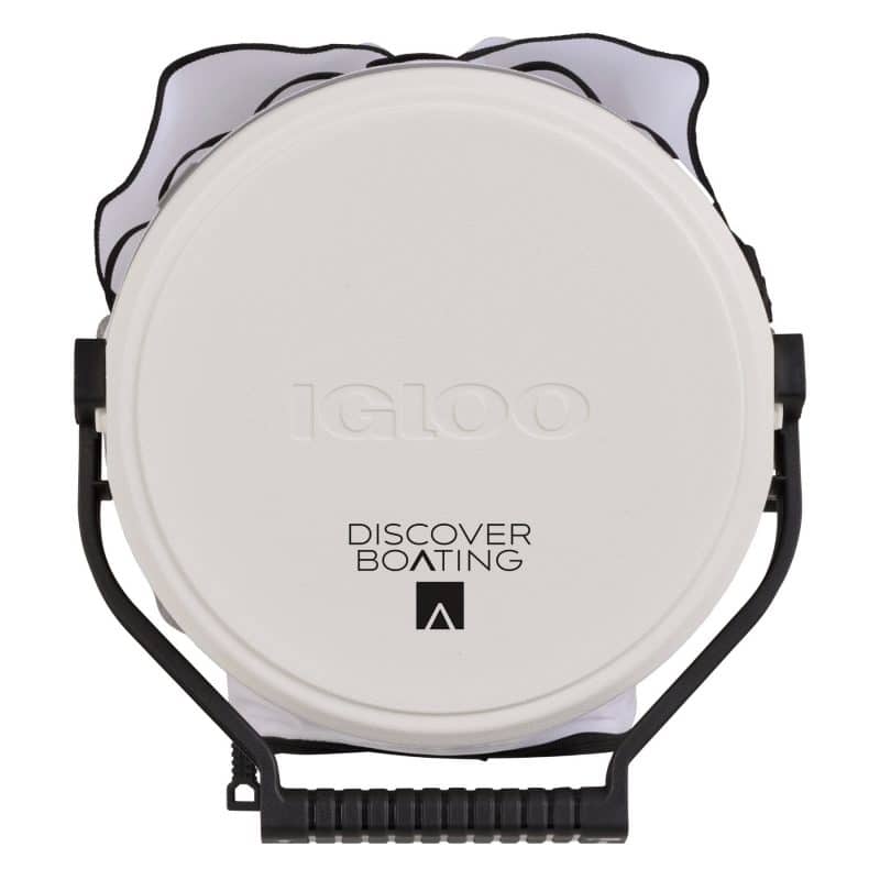 Custom Igloo 5 Gallon Bucket Cooler - White with Company Logo - Personalized Bulk Corporate Gift - 4