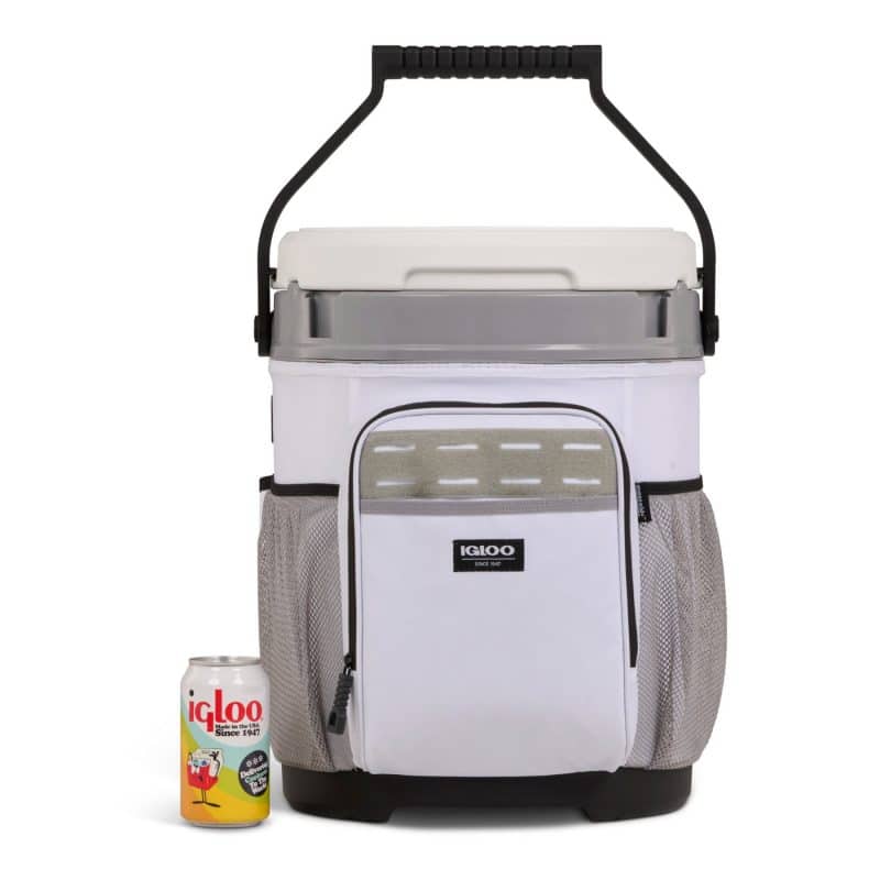Custom Igloo 5 Gallon Bucket Cooler - White with Company Logo - Personalized Bulk Corporate Gift - 7