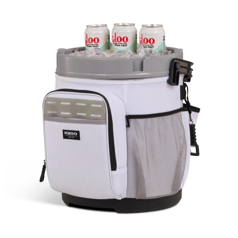 Custom Igloo 5 Gallon Bucket Cooler - White with Company Logo - Personalized Bulk Corporate Gift - 8