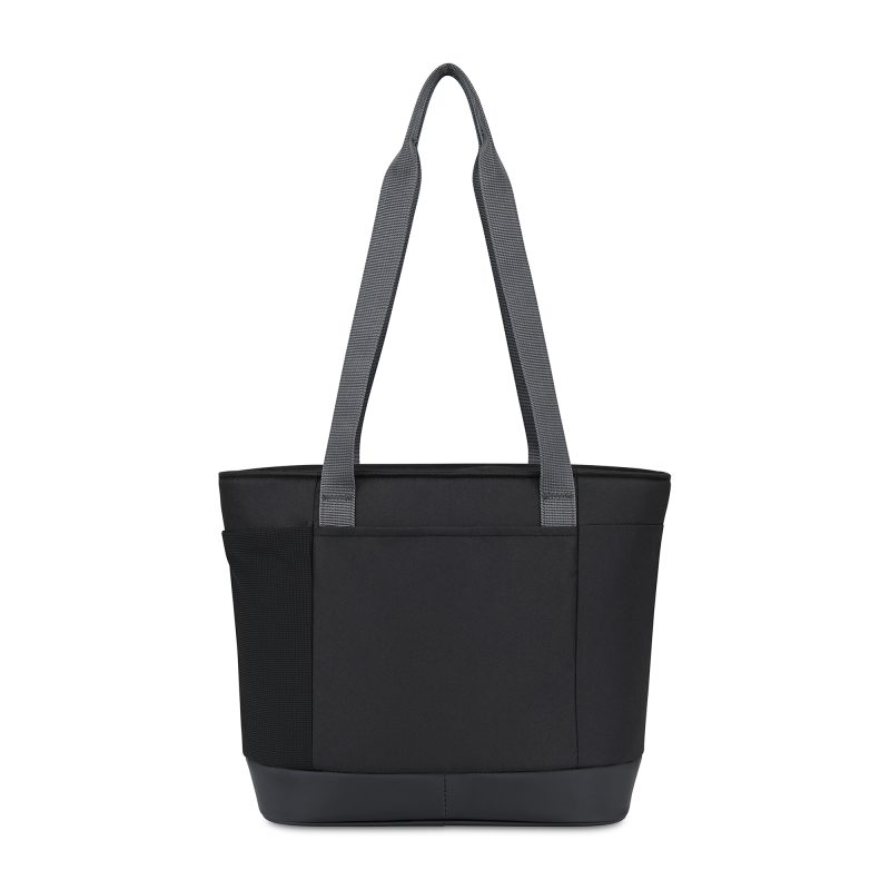 Custom Igloo Day Chiller Recycled Poly 9 Can Tote Soft Cooler - Black with Company Logo - Personalized Bulk Corporate Gift - 4