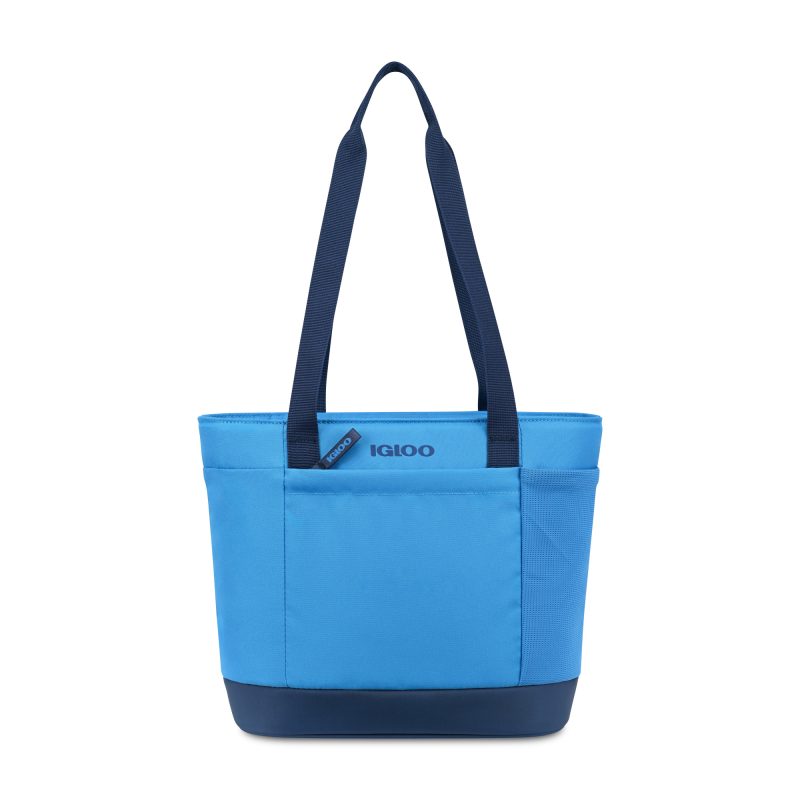 Custom Igloo Day Chiller Recycled Poly 9 Can Tote Soft Cooler - Brilliant Blue with Company Logo - Personalized Bulk Corporate Gift - 1
