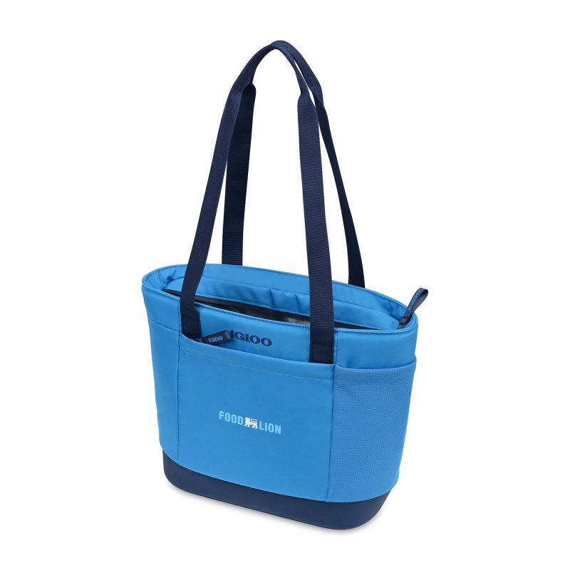 Custom Igloo Day Chiller Recycled Poly 9 Can Tote Soft Cooler - Brilliant Blue with Company Logo - Personalized Bulk Corporate Gift - 2