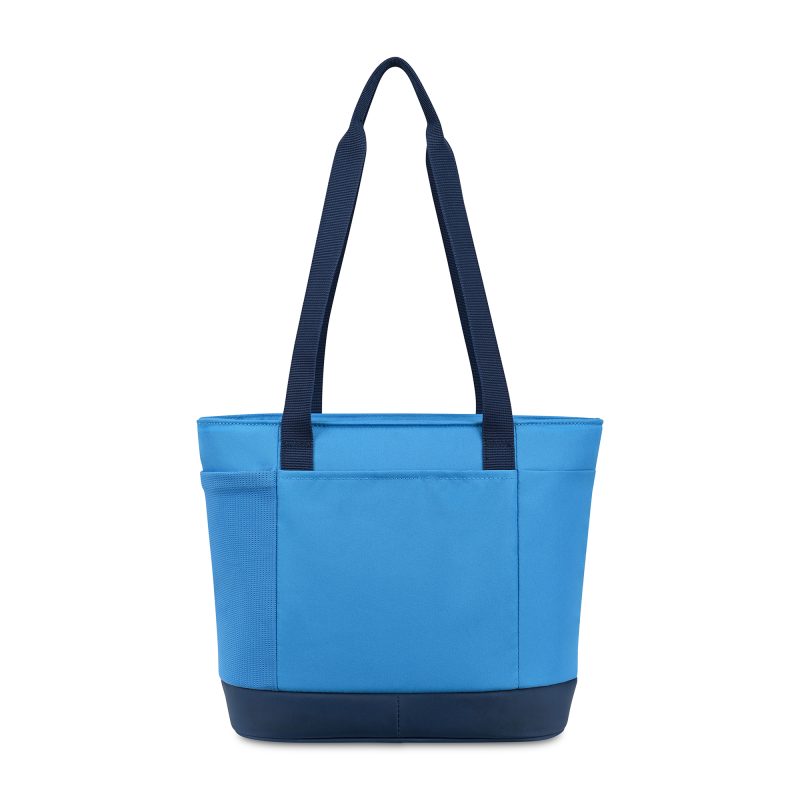 Custom Igloo Day Chiller Recycled Poly 9 Can Tote Soft Cooler - Brilliant Blue with Company Logo - Personalized Bulk Corporate Gift - 4