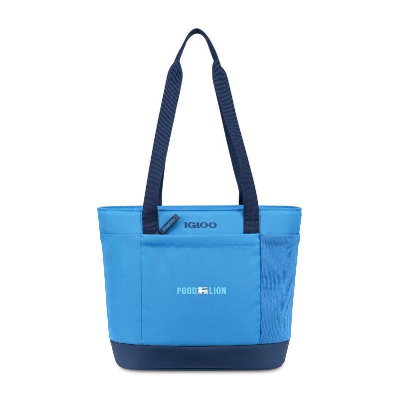 Custom Igloo Day Chiller Recycled Poly 9 Can Tote Soft Cooler - Brilliant Blue with Company Logo - Personalized Bulk Corporate Gift