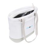 Custom Igloo Day Chiller Recycled Poly 9 Can Tote Soft Cooler - Cloud White with Company Logo - Personalized Bulk Corporate Gift - 3