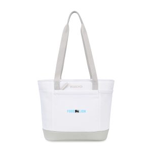 Custom Igloo Day Chiller Recycled Poly 9 Can Tote Soft Cooler - Cloud White with Company Logo - Personalized Bulk Corporate Gift