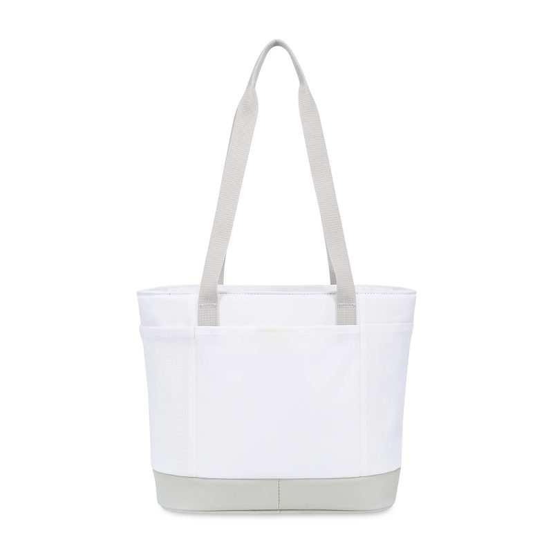 Custom Igloo Day Chiller Recycled Poly 9 Can Tote Soft Cooler - Cloud White with Company Logo - Personalized Bulk Corporate Gift - 4