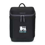 Custom Igloo Day Chiller Recycled Poly Backpack 12 Can Soft Cooler - Black with Company Logo - Personalized Bulk Corporate Gift