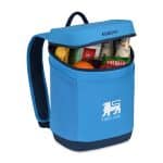 Custom Igloo Day Chiller Recycled Poly Backpack 12 Can Soft Cooler - Brilliant Blue with Company Logo - Personalized Bulk Corporate Gift - 2