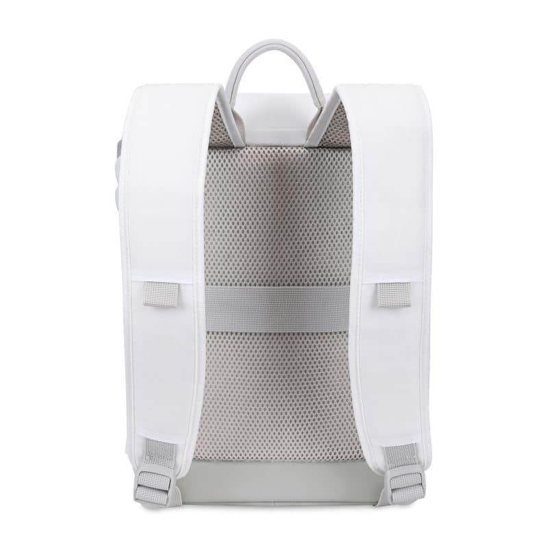Custom Igloo Day Chiller Recycled Poly Backpack 12 Can Soft Cooler - Cloud White with Company Logo - Personalized Bulk Corporate Gift - 3