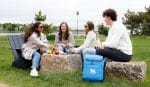 Custom Igloo Day Chiller Recycled Poly Backpack 24 Can Soft Cooler - Brilliant Blue with Company Logo - Personalized Bulk Corporate Gift - 8