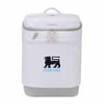 Custom Igloo Day Chiller Recycled Poly Backpack 24 Can Soft Cooler - Cloud White with Company Logo - Personalized Bulk Corporate Gift