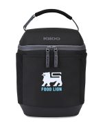 Custom Igloo Day Chiller Recycled Poly Box 8 Can Soft Cooler - Black with Company Logo - Personalized Bulk Corporate Gift