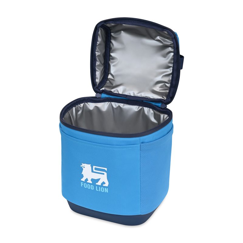 Custom Igloo Day Chiller Recycled Poly Box 8 Can Soft Cooler - Brilliant Blue with Company Logo - Personalized Bulk Corporate Gift - 2