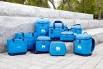 Custom Igloo Day Chiller Recycled Poly Box 8 Can Soft Cooler - Brilliant Blue with Company Logo - Personalized Bulk Corporate Gift - 5