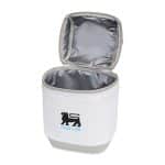 Custom Igloo Day Chiller Recycled Poly Box 8 Can Soft Cooler - Cloud White with Company Logo - Personalized Bulk Corporate Gift - 2