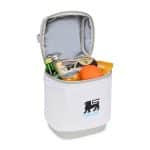 Custom Igloo Day Chiller Recycled Poly Box 8 Can Soft Cooler - Cloud White with Company Logo - Personalized Bulk Corporate Gift - 3