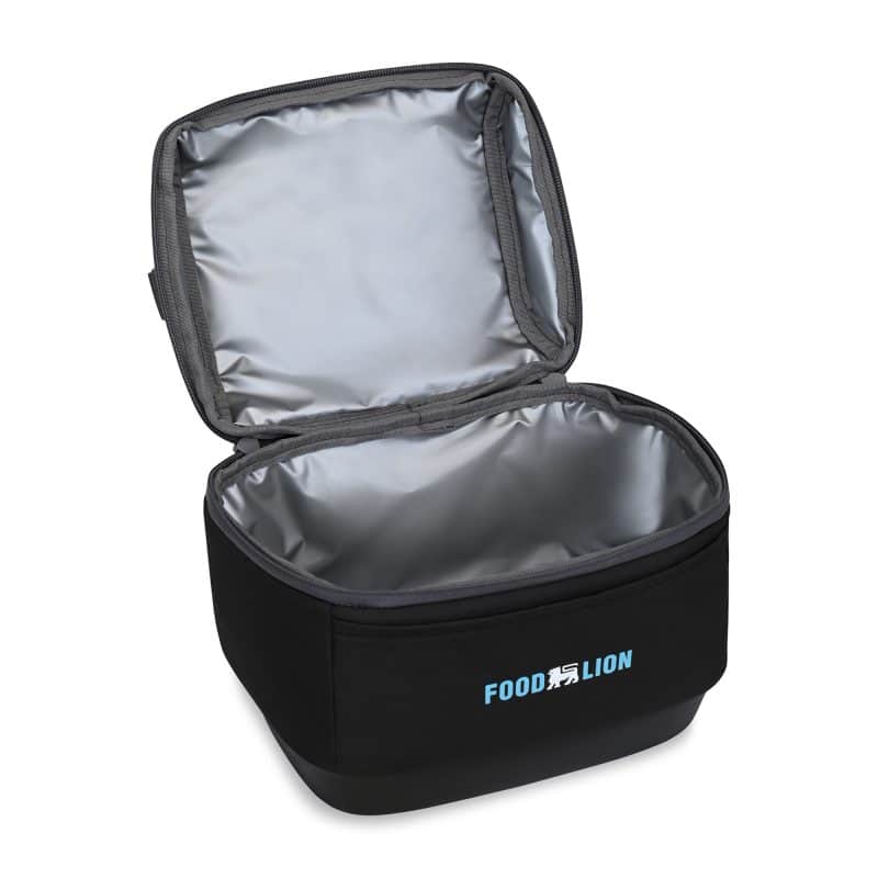 Custom Igloo Day Chiller Recycled Poly Lunch Bag Cooler - Black with Company Logo - Personalized Bulk Corporate Gift - 2