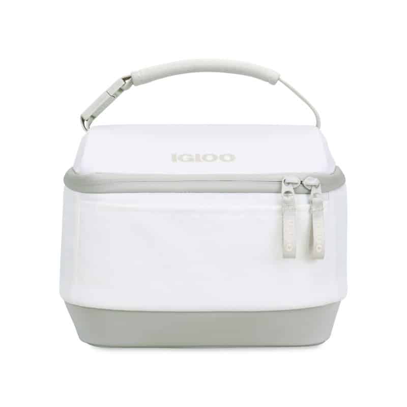 Custom Igloo Day Chiller Recycled Poly Lunch Bag Cooler - Cloud White with Company Logo - Personalized Bulk Corporate Gift - 1