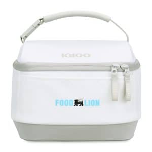 Custom Igloo Day Chiller Recycled Poly Lunch Bag Cooler - Cloud White with Company Logo - Personalized Bulk Corporate Gift