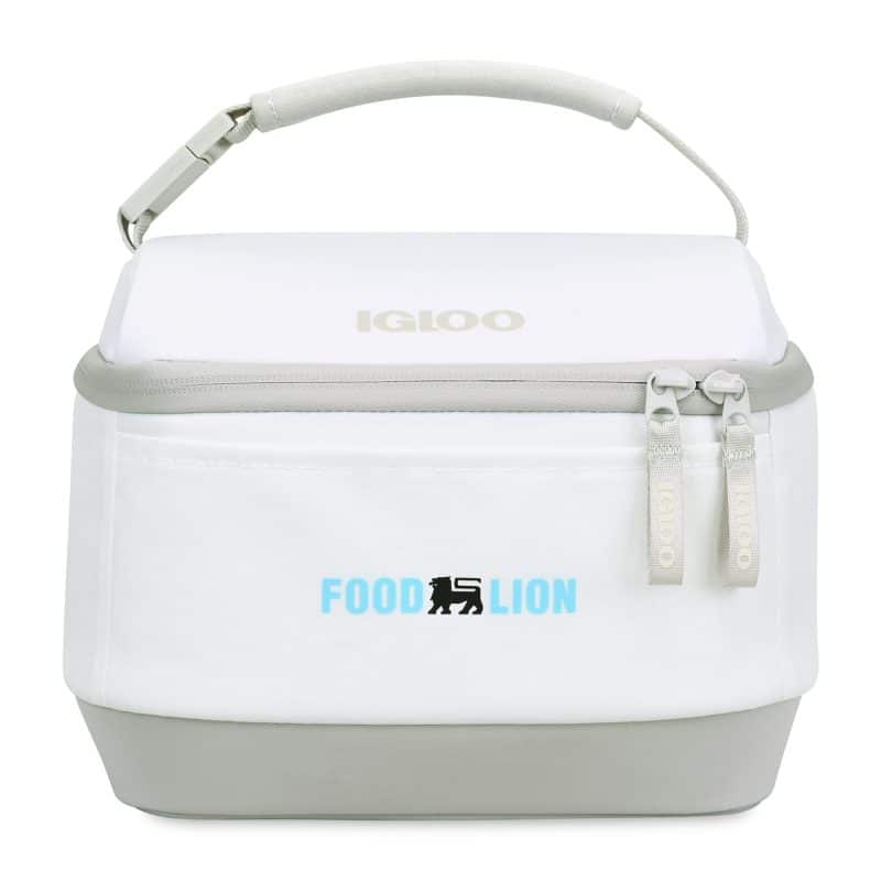 Custom Igloo Day Chiller Recycled Poly Lunch Bag Cooler - Cloud White with Company Logo - Personalized Bulk Corporate Gift