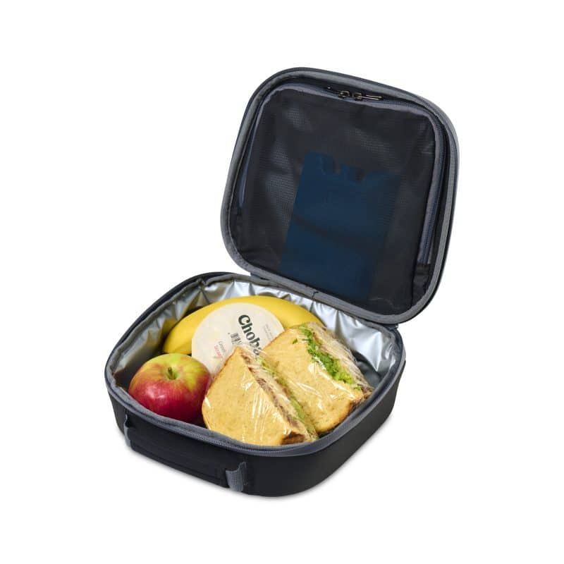 Custom Igloo Day Chiller Recycled Poly Lunch Box - Black with Company Logo - Personalized Bulk Corporate Gift - 2