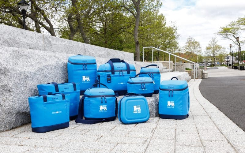Custom Igloo Day Chiller Recycled Poly Lunch Box - Brilliant Blue with Company Logo - Personalized Bulk Corporate Gift - 4