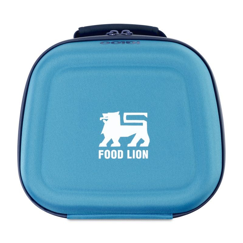 Custom Igloo Day Chiller Recycled Poly Lunch Box - Brilliant Blue with Company Logo - Personalized Bulk Corporate Gift