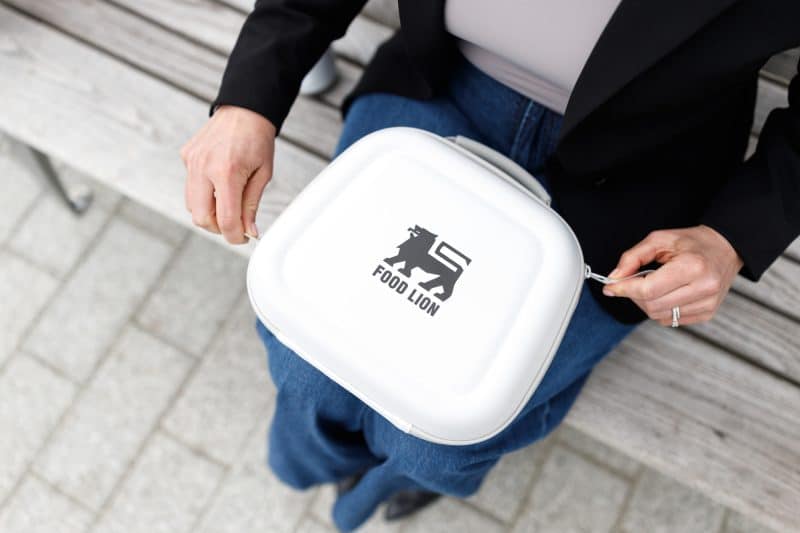 Custom Igloo Day Chiller Recycled Poly Lunch Box - Cloud White with Company Logo - Personalized Bulk Corporate Gift - 5