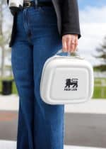 Custom Igloo Day Chiller Recycled Poly Lunch Box - Cloud White with Company Logo - Personalized Bulk Corporate Gift - 7