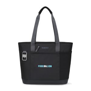 Custom Igloo Day Chiller Recycled Poly Tote 20 Can Soft Cooler - Black with Company Logo - Personalized Bulk Corporate Gift